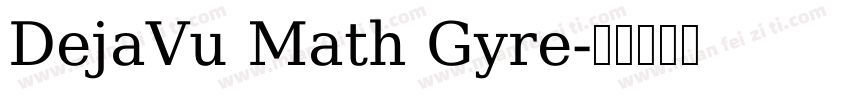 DejaVu Math Gyre字体转换